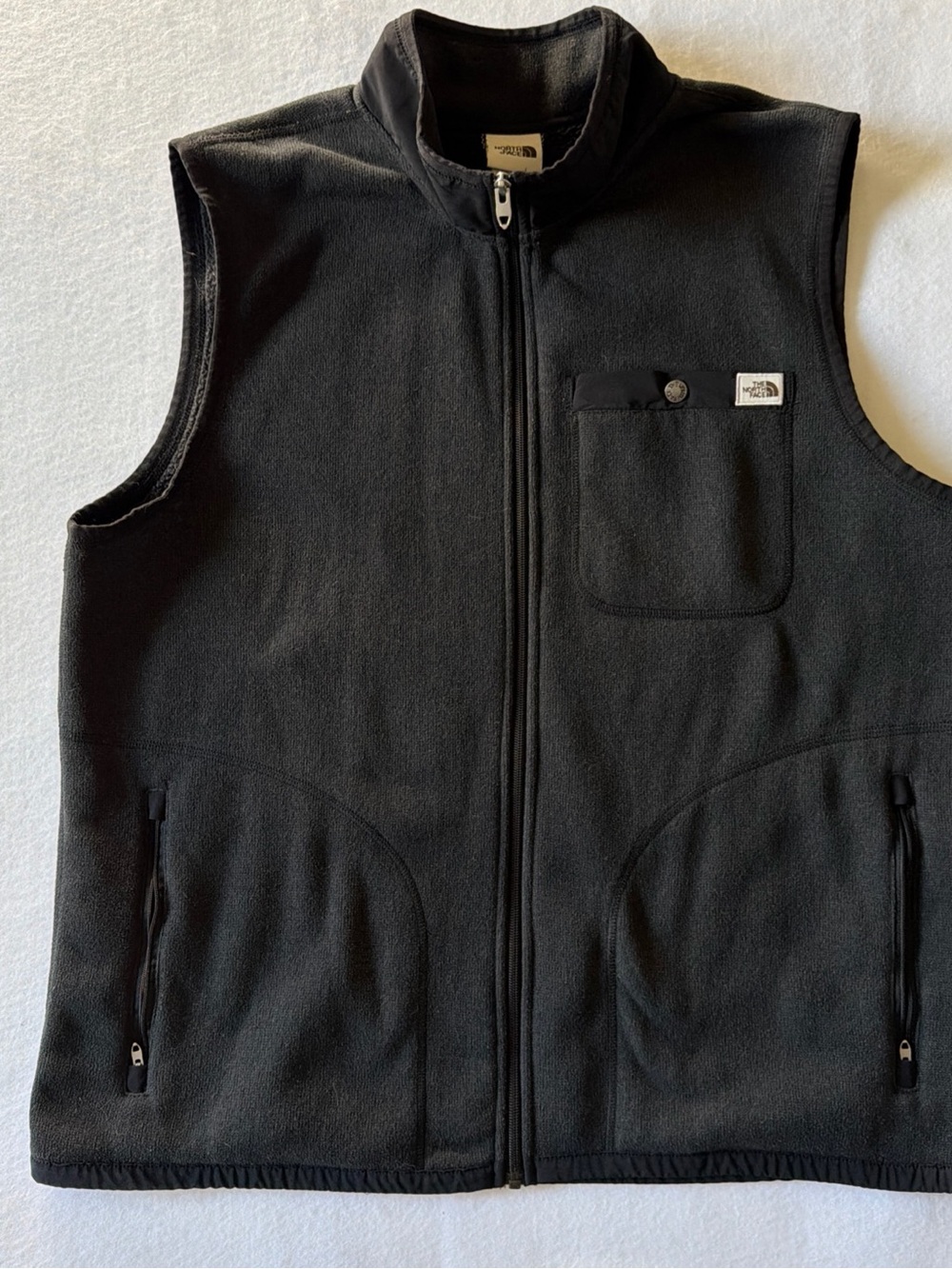 The North Face Black Fleece Vest with Men’s Size XL